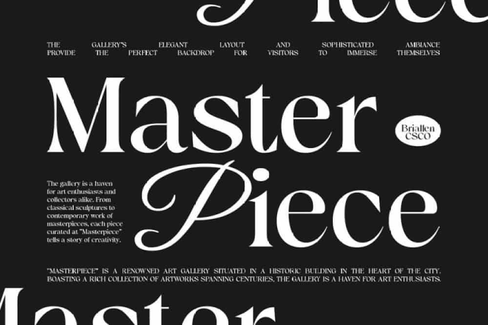 Briallen Font Image 2