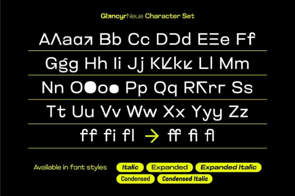 Glancyr Neue Font Image 2