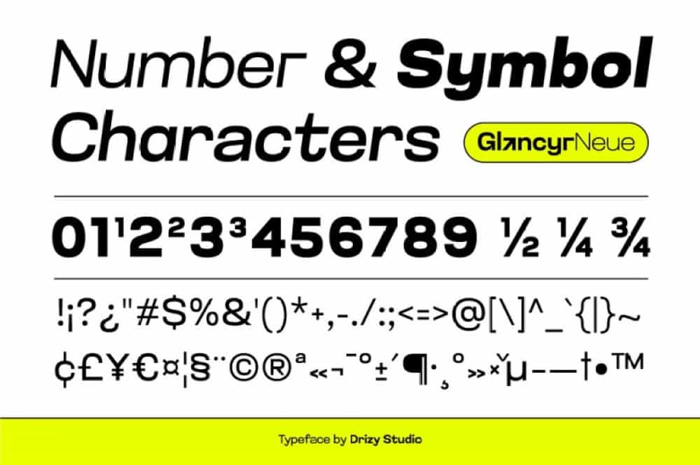 Glancyr Neue Font Image 3