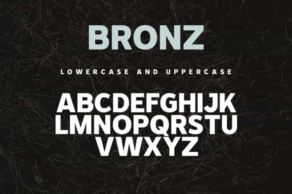 Bronz Font Image 2