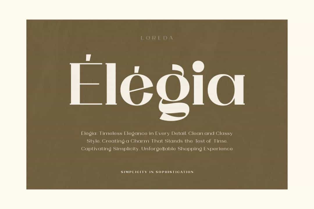 Loreda Font Image 2