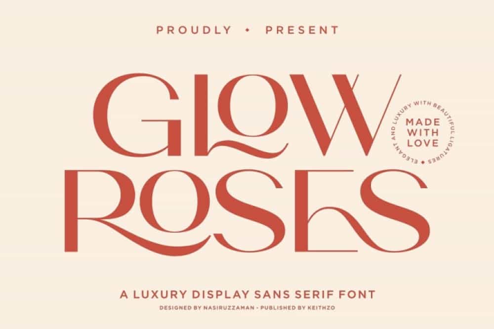 Glow Roses Font Image 1
