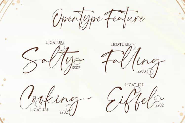 Hasta la Vista Signature Font Image 3