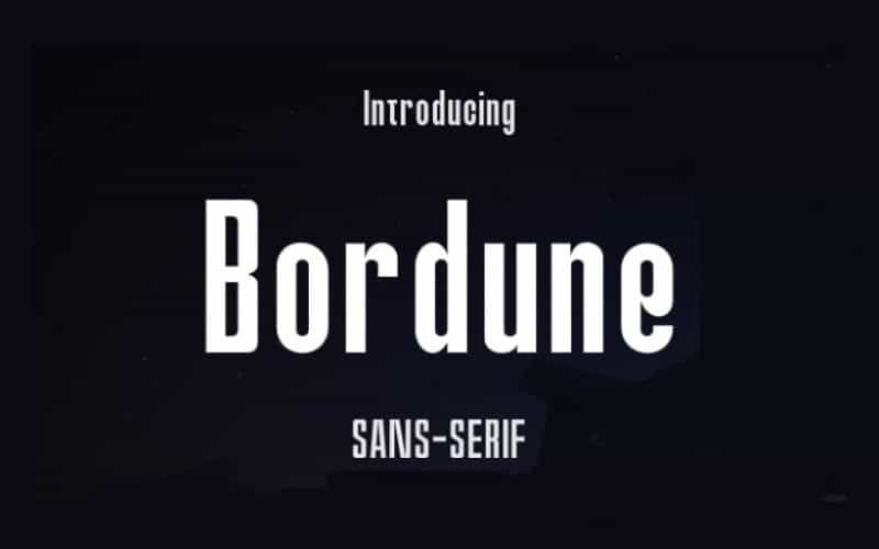 Bordune Font Image 4