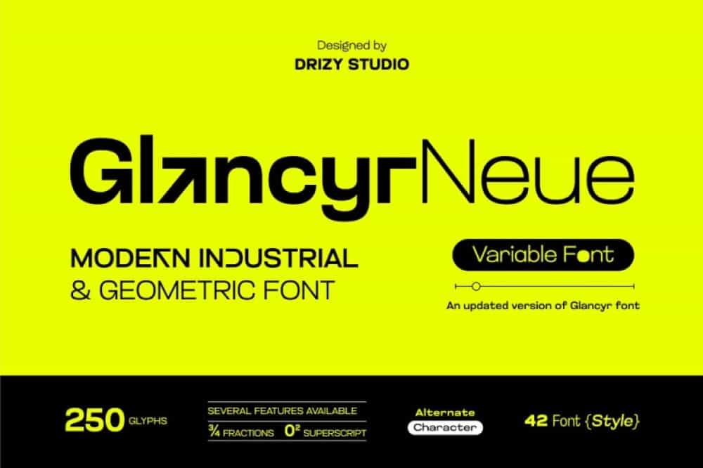 Glancyr Neue Font Image 4