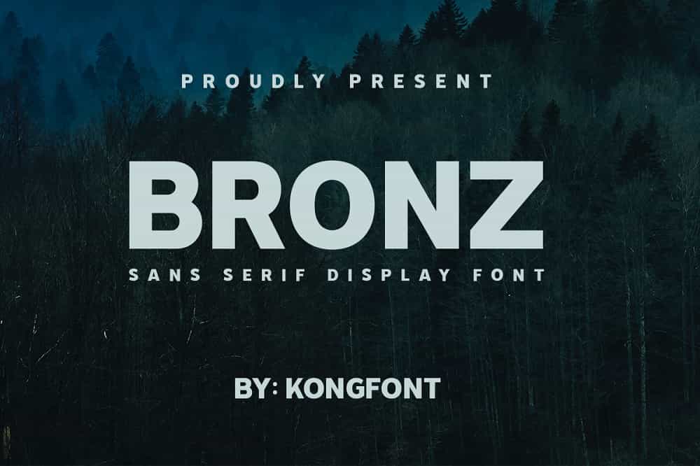 Bronz Font Image 4