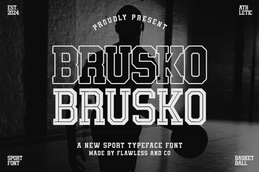 Brusko Font Image 1