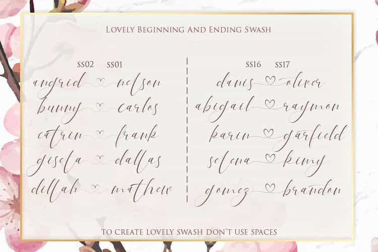 Pandora Calligraphy Font Image 3