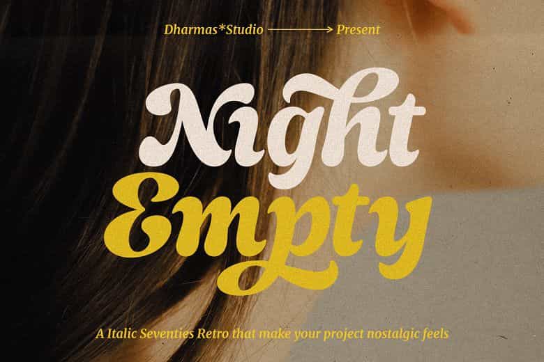 Night Empty Font Image 1