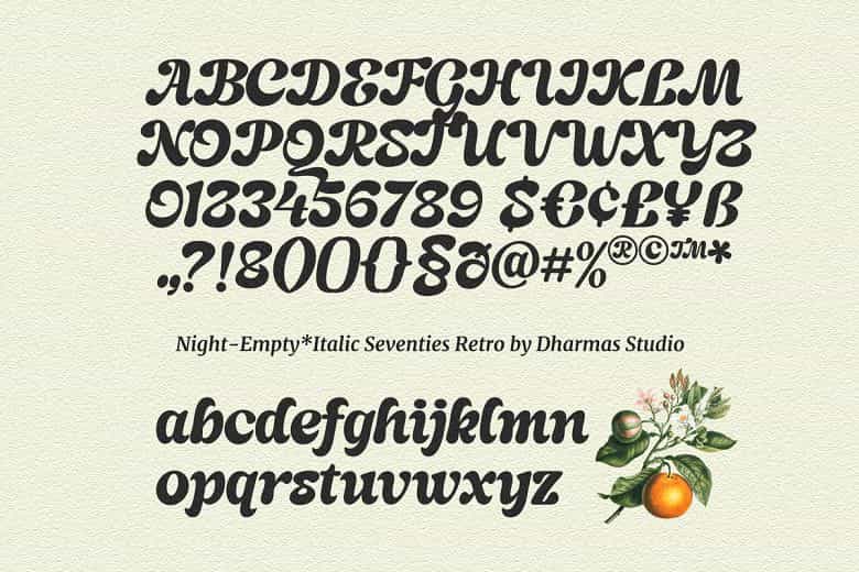Night Empty Font Image 3