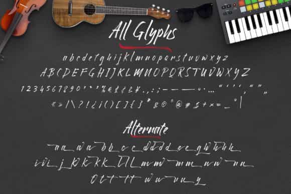 Rollingstand Brush Font Image 3