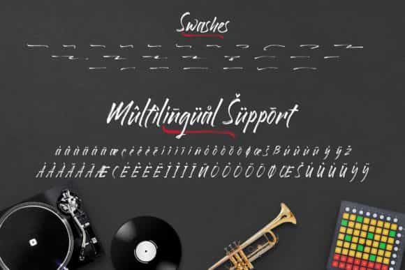 Rollingstand Brush Font Image 4