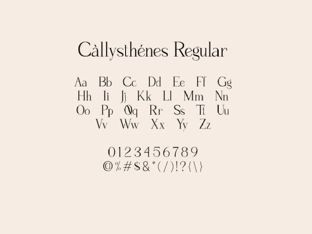 Callysthenes Font Family Image 3