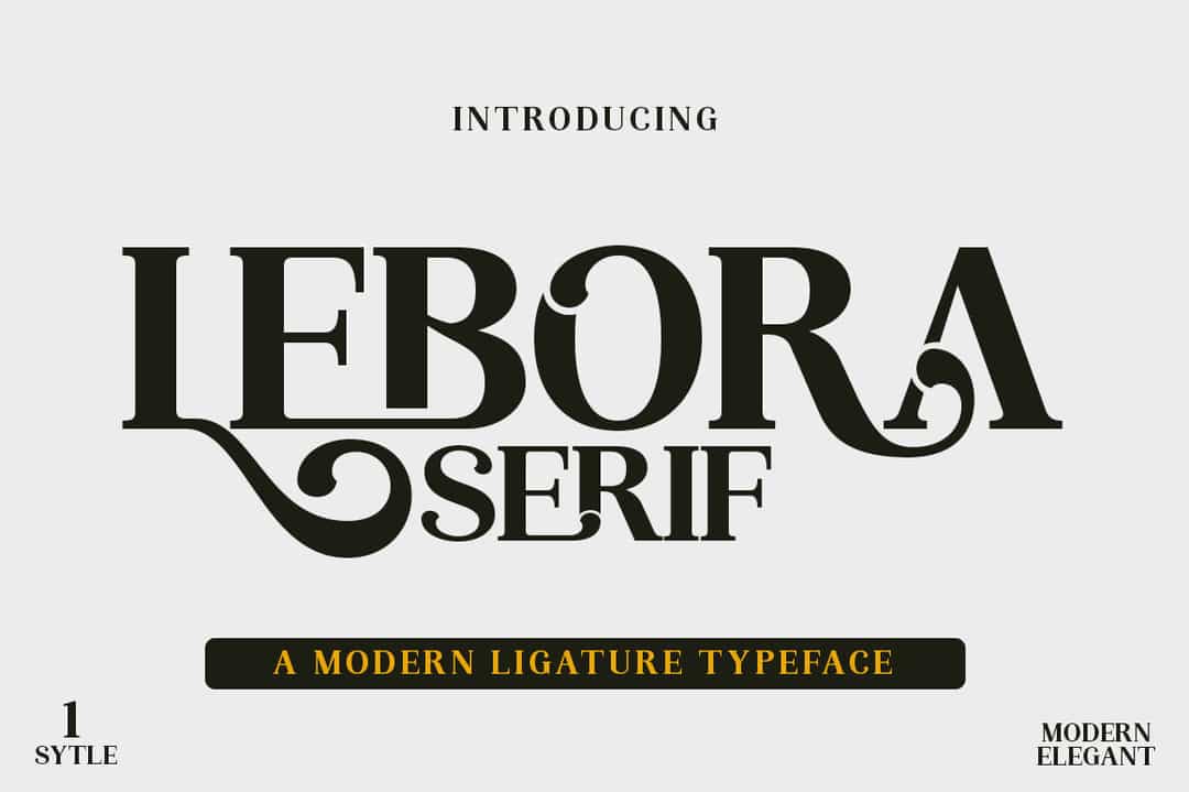 Lebora Font Image 1