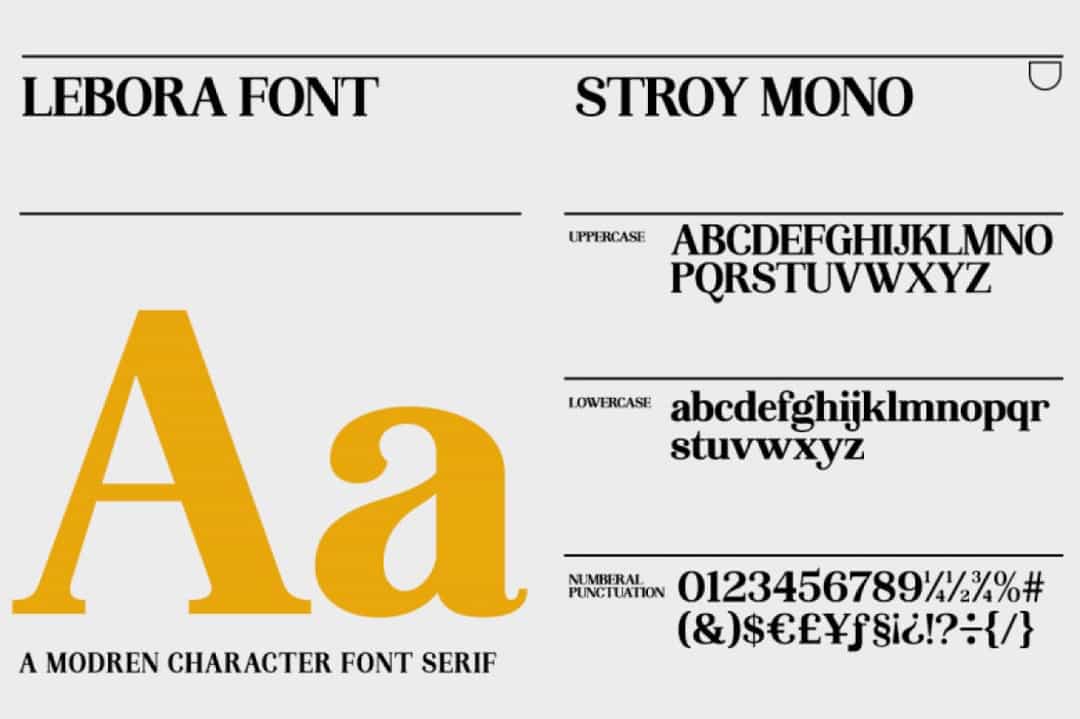 Lebora Font Image 3