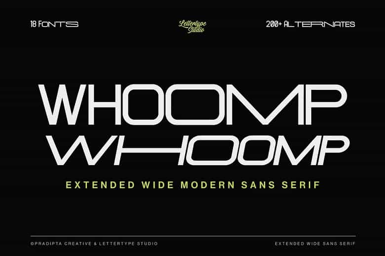 Whoomp Font Image 1