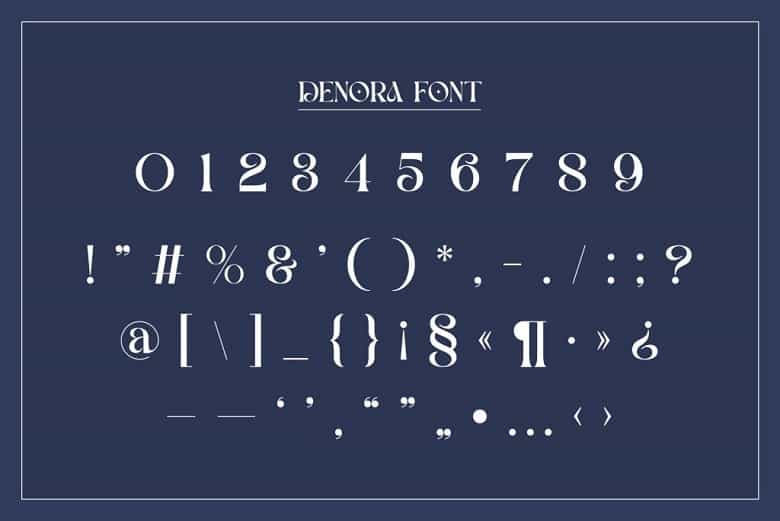 Denora Font Image 3