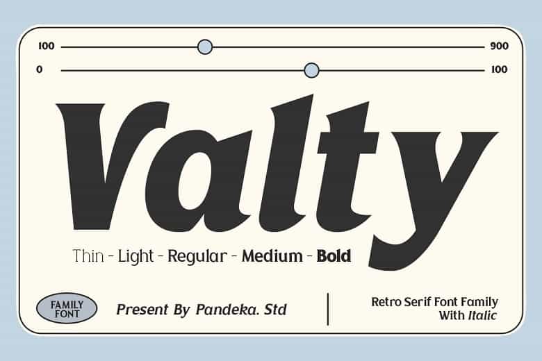 Valty Font Image 1