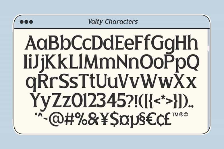 Valty Font Image 3