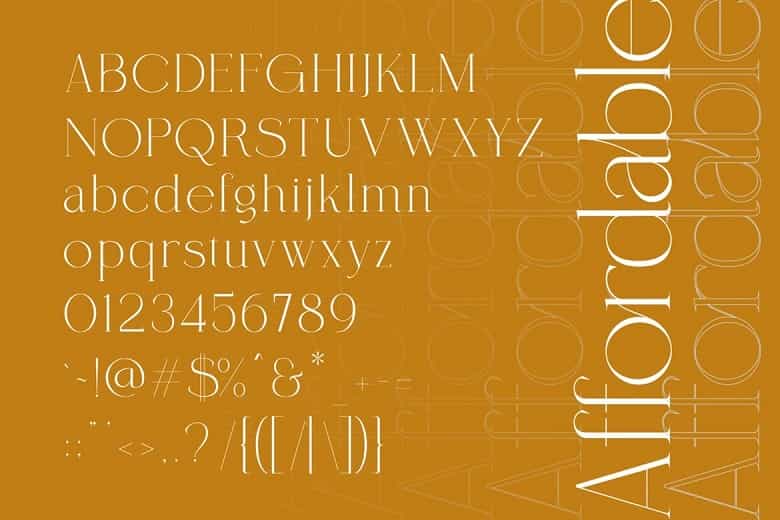 Coefficient Font Image 3
