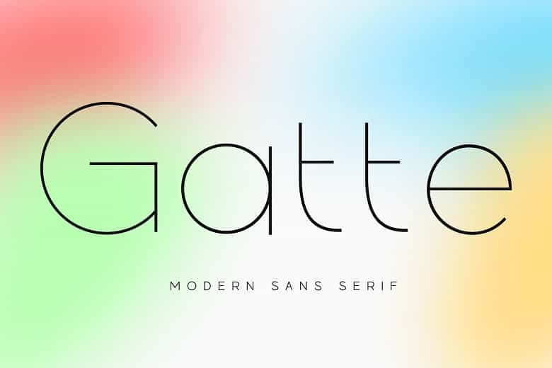 Gatte Font Image 1