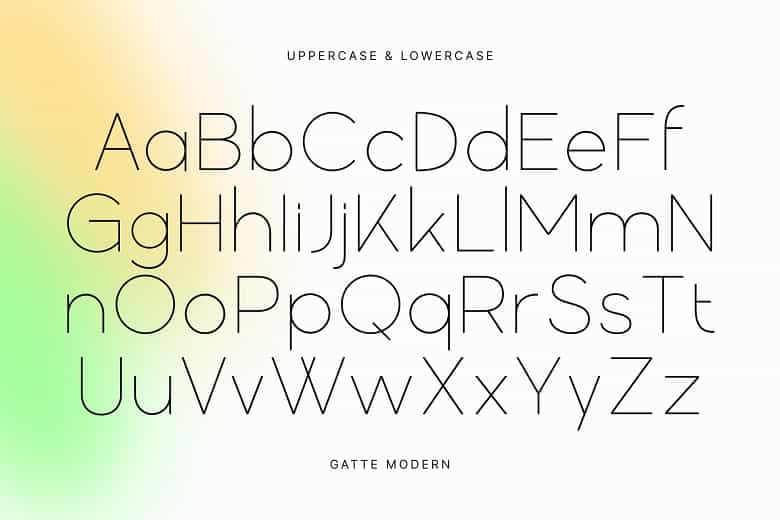 Gatte Font Image 2