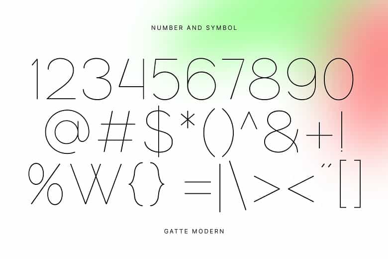 Gatte Font Image 3