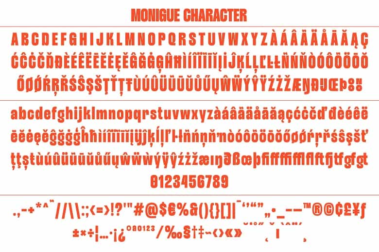 Monigue Font Image 3