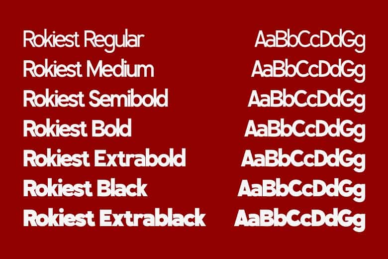 Rokiest Font Family Image 2