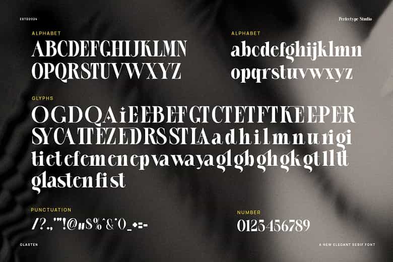 Glasten Font Image 3