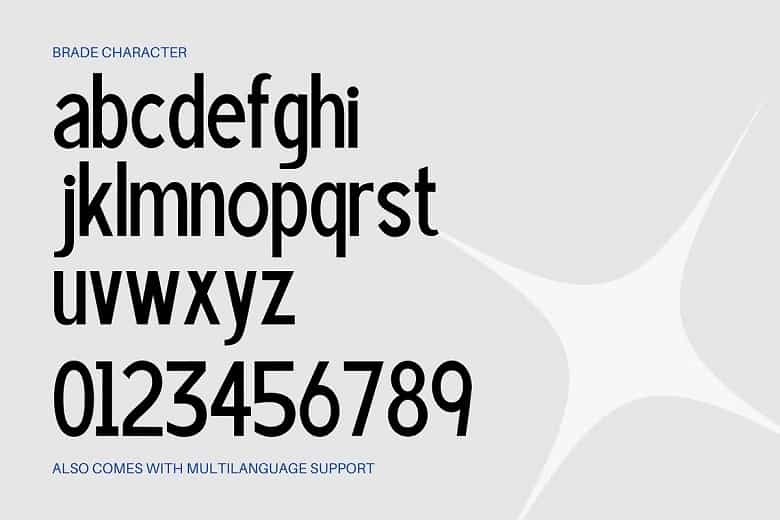 Brade Font Image 3