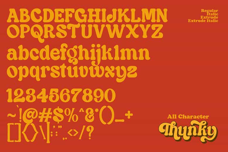 Thunky Font Image 3