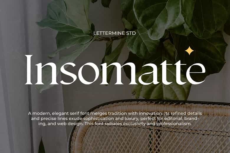 Insomatte Font Image 1