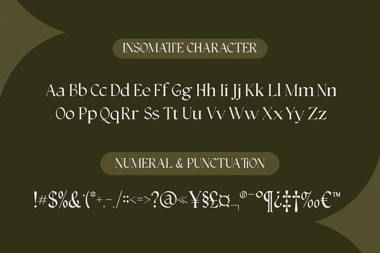 Insomatte Font Image 3