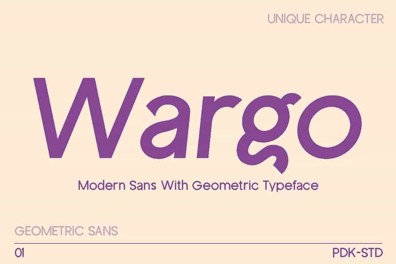 Wargo Font Image 1