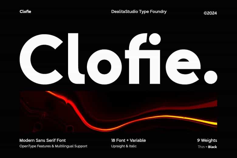 Clofie Font Image 1