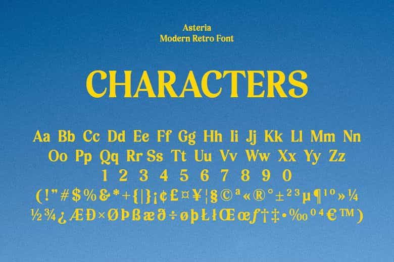 Asteria Font Image 3