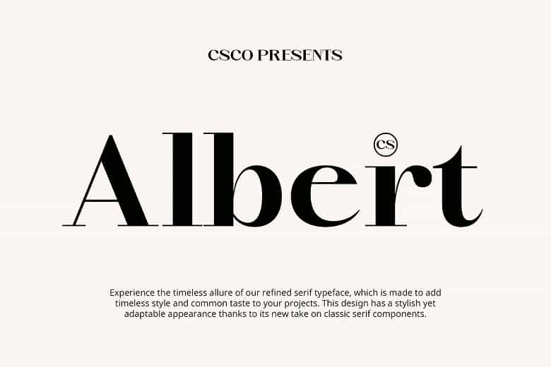 CS Albert Font Image 1