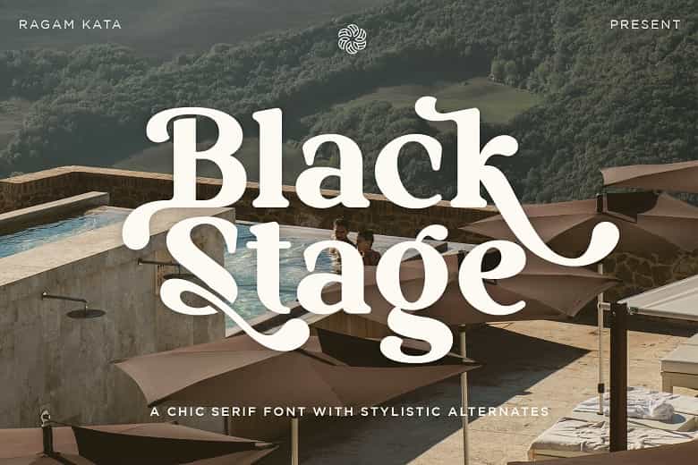 Black Stage Font Image 1