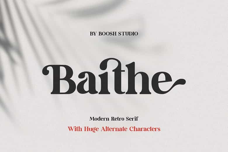 Baithe Font Image 1