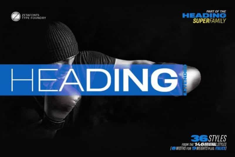 Heading Pro Wide Font Family Image 1