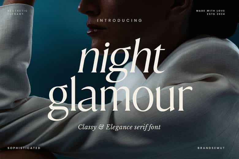 Night Glamour Font Image 1