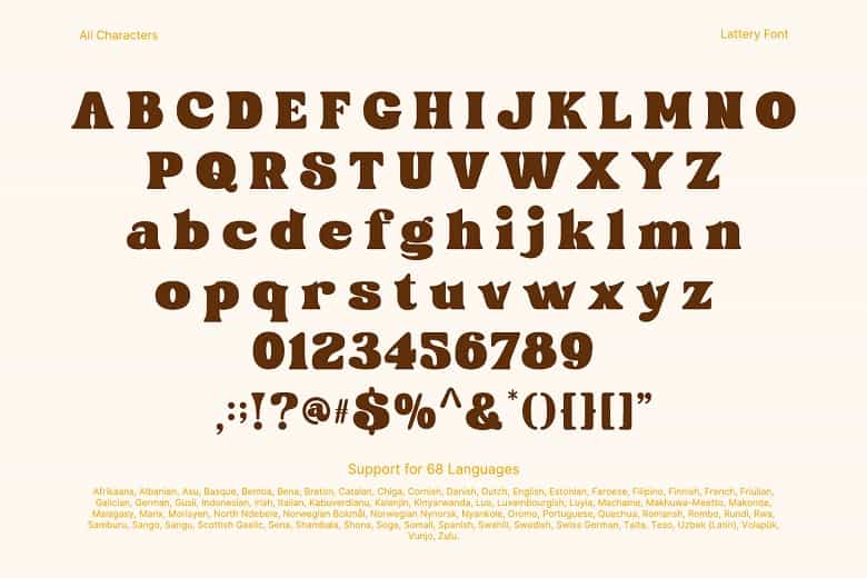 Lattery Font Image 3