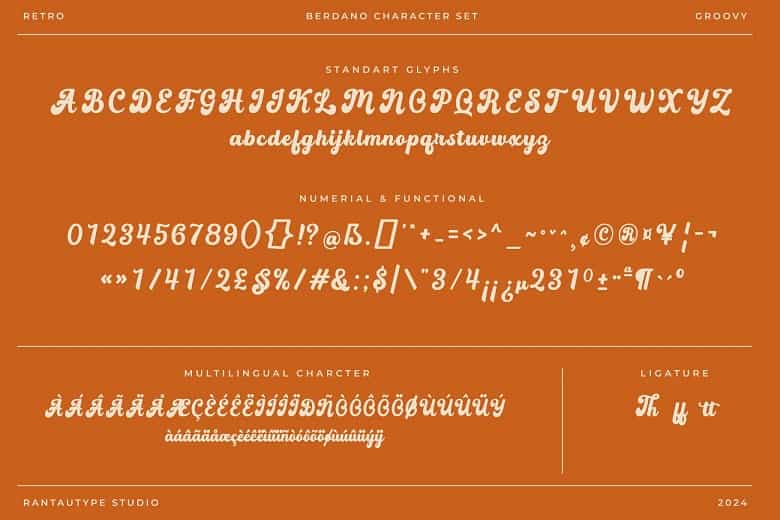 Berdano Font Image 3