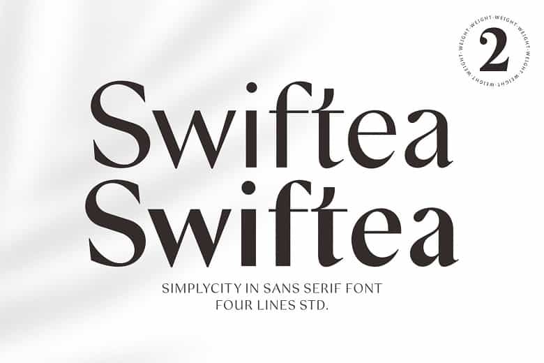 Swiftea Font Image 1
