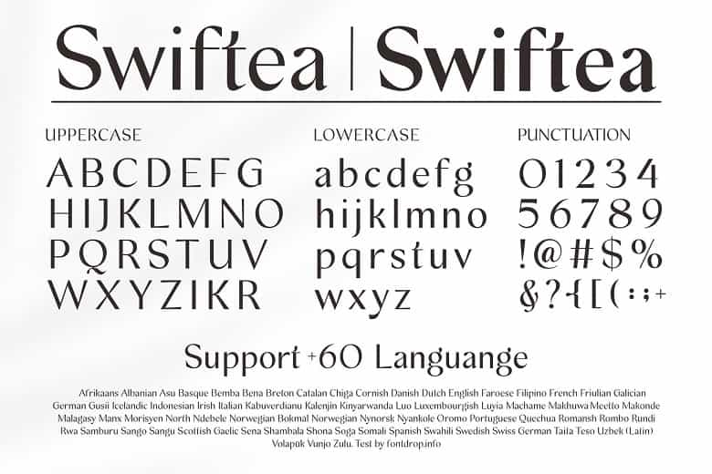 Swiftea Font Image 3