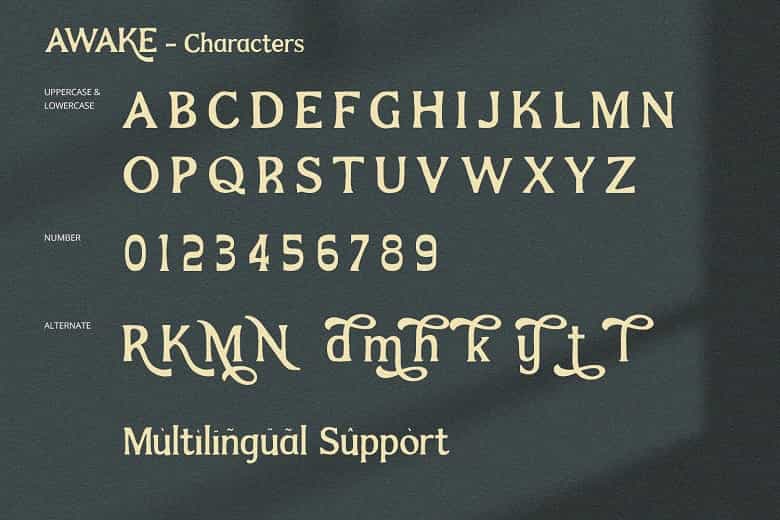 Awake Font Image 3