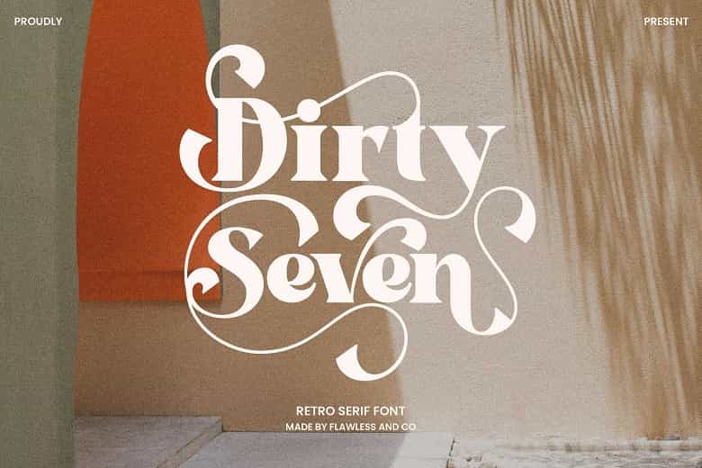 Dirty Seven Font Image 1