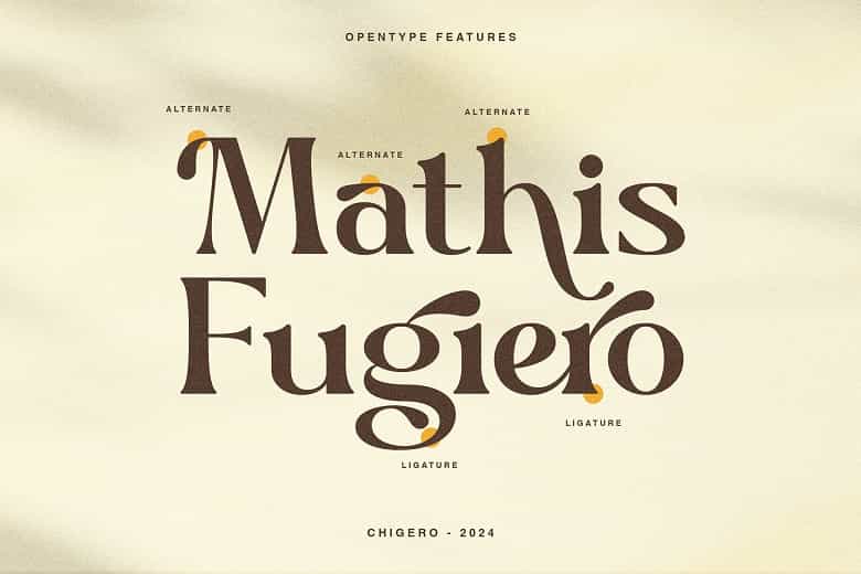 Chigero Font Image 2