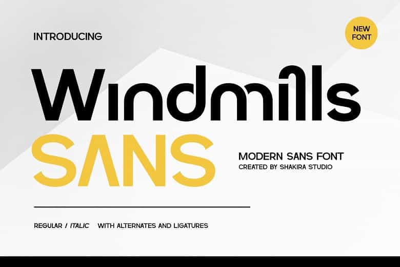 Windmills Font Image 1
